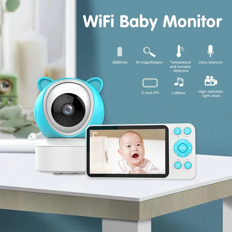 WiFi pametni monitor za bebu sa detekcijom pokreta, zvuka i kontrole audio video