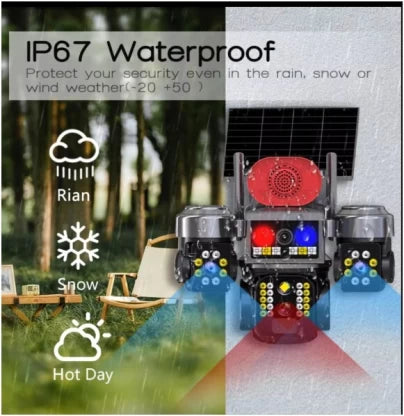 Solarna PTZ Kamera sa tri sočiva