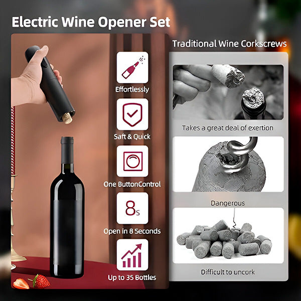 Set električnih otvarača za vino | VINOCORK