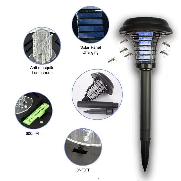 Solarna Baštenska Lampa za Odbijanje Komaraca i Insekata
