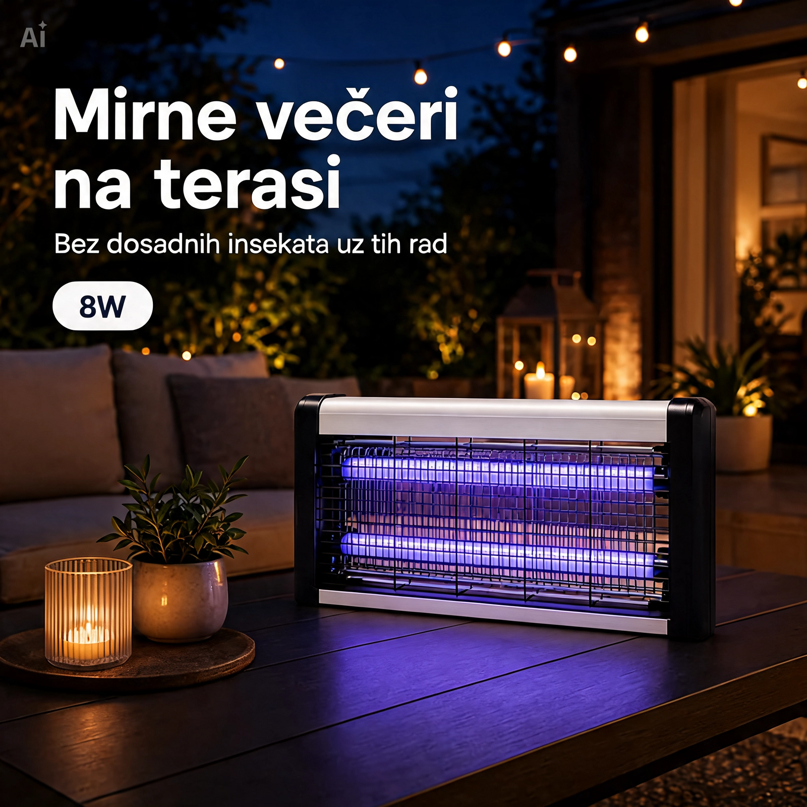 LED Lampa Protiv Komaraca i Insekata